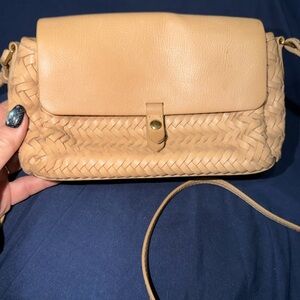 Wilfred by Aritzia Super Soft Woven Leather Crossbody Purse